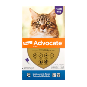 Advocate Gatos x 0.8 ml hasta 8 kg  x 1dosis