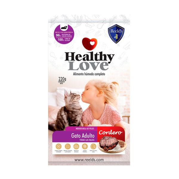 Healthy Love Gato Adulto Cordero x 220G
