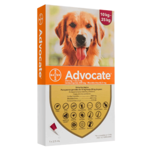 Advocate x2.5ml de 10-25 kg  x 1dosis