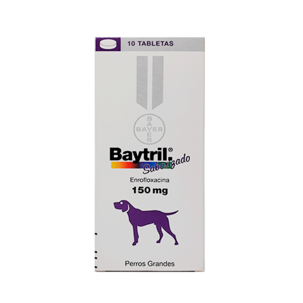 Baytril Saborizado 150 mg Cja x10 und