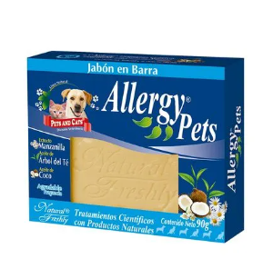 Jabon Barra Allergy Pets X 90g