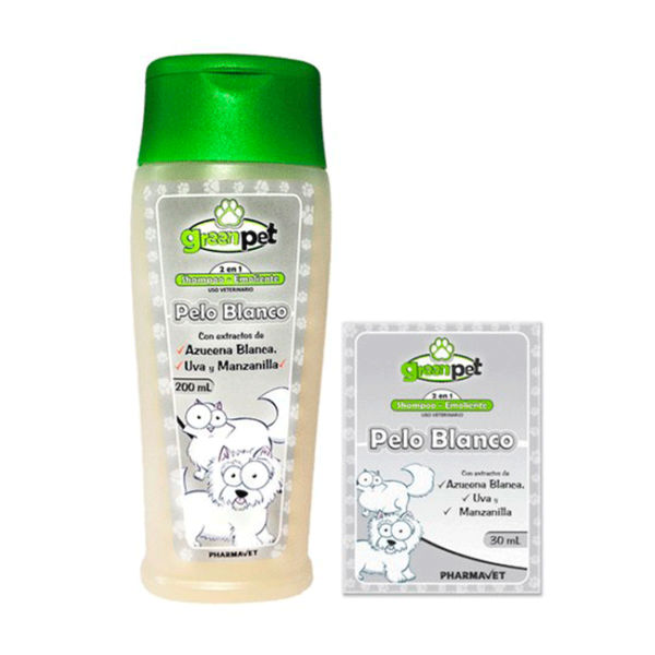 Champú Greenpet Pelo blanco