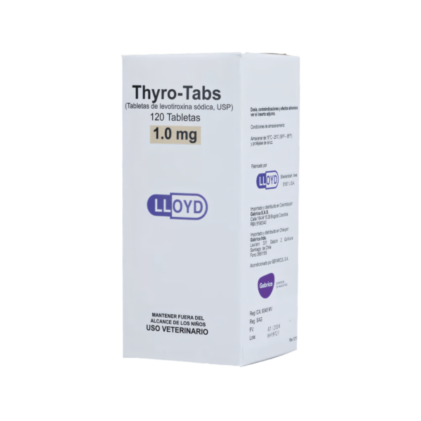 Thyro-Tabs 1.0 mg Frasco x 120 Tabletas