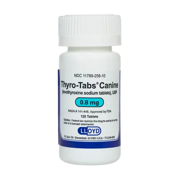 Thyro-Tabs 0.8 mg Frasco x 120 Tabletas