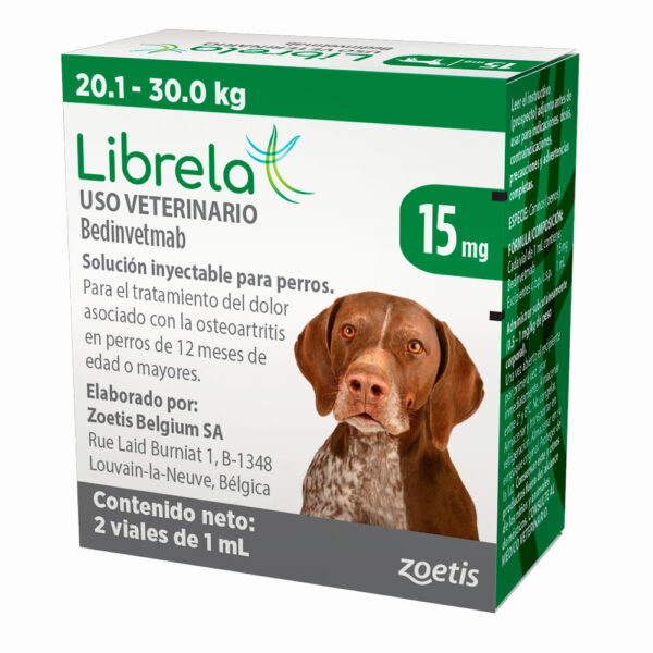 LIBRELA 15 MG (20.1-30 KG) CAJA X 2 VIALES DE 1 ML - Imagen 2