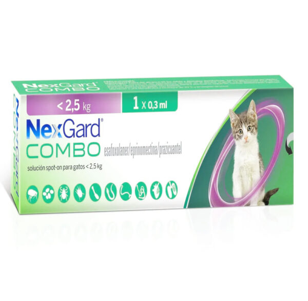 NEXGARD COMBO CAT - S X 1 DOSIS (2,5 KG) 1 X0.3 ML