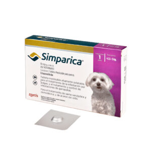 SIMPARICA CAJA X 1 TAB DE 10 MG (2 - 5 KG)