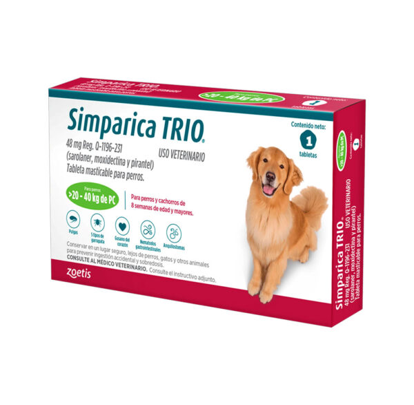 SIMPARICA TRIO 20-40KG VERDE