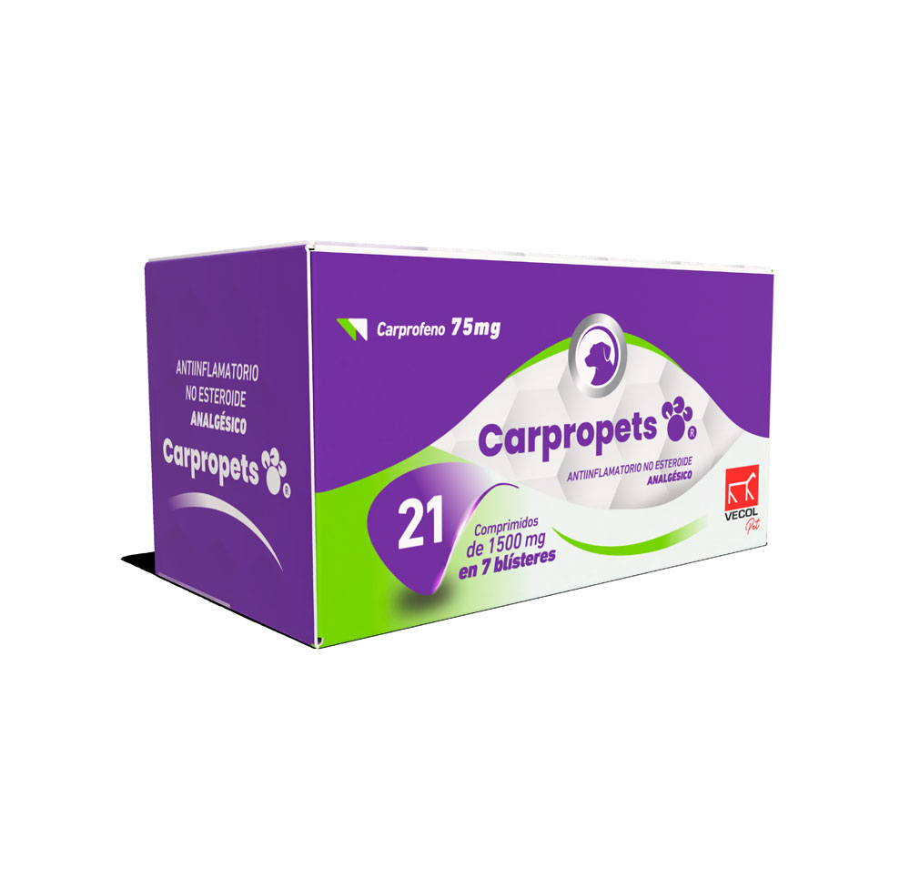 CARPROPETS 75 MG BLISTER X 3 TABLETAS