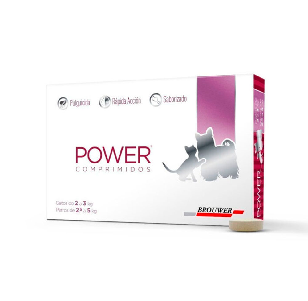 POWER COMPRIMIDOS 2-3 KG GATO / 2.5 - 5 KG PERRO